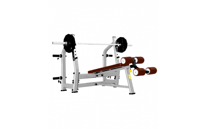 Скамья для жима с отрицательным наклоном BRONZE GYM J-024 (Коричневый) Скамья для жима с отрицательным наклоном BRONZE GYM J-024 (Коричневый)