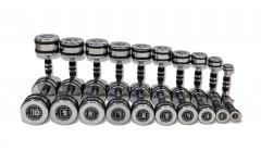 Набор гантелей хромированных 10 пар от 1 до 10 кг Набор гантелей хромированных 10 пар от 1 до 10 кг